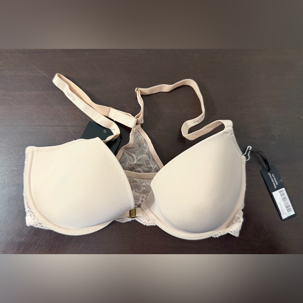 BeMe New York Rough & Tumble Lace Racer Back Bra. 34D. NWT